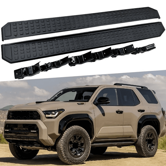 2PCS Fixed Running Boards Fits for Toyota 4Runner 2025 2026  Side Step Pedals