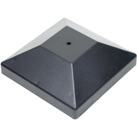 

2PK Outdoor Accents Decorative Black Post Cap for 4x4 Post