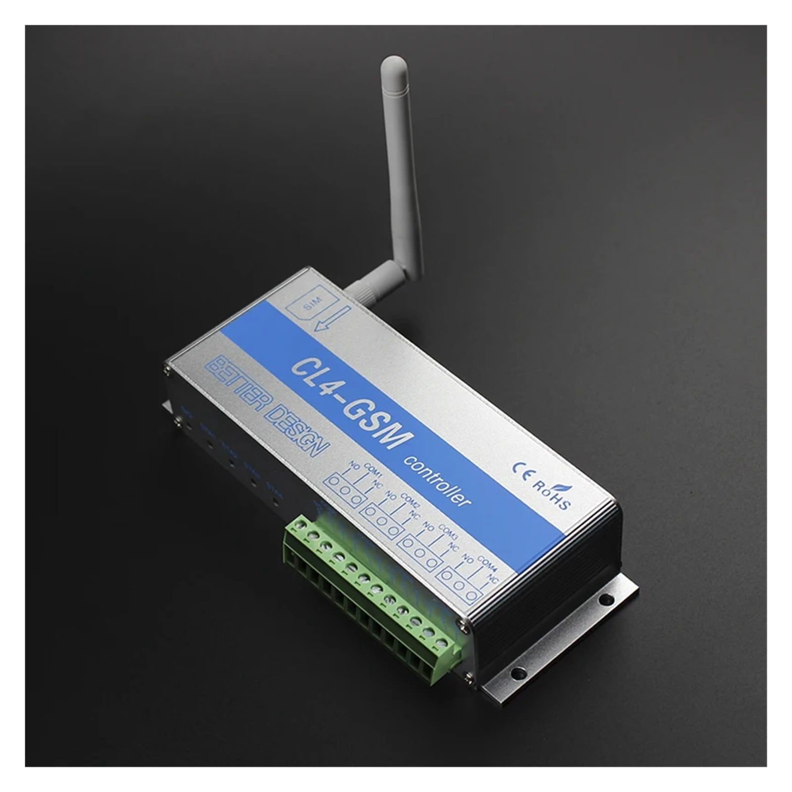 GSM Switch SMS Controller 4 Relays Garage Door CL4-GSM With Temperature Sensor Power Failure Alert For Home Electrical Devices