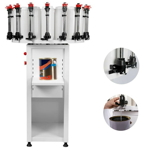 INTBUYING Manual Paint Colorant Dispenser with 14 Canister for Art Paint Matching Toning