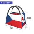 thumbnail image 3 of Czech Republic Lunch Bag Reusable Insulated Lunch Tote Cooler Box For Women Men, 3 of 7
