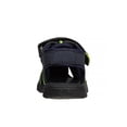 thumbnail image 4 of Beverly Hills  Hook And Loop Boys Open Toe Sport Sandals , Navy Lime, Size: 12, 4 of 6