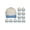 Sky Blue, variant on Top Headwear Throwback Heritage Snapback Hat - Two Tone Legacy Collection Baseball Cap Dozen 12 Pack, Sky Blue