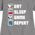 thumbnail image 3 of Peanuts - Eat Sleep Game Snoopy - Toddler & Youth Girls Fleece Dress, 3 of 6