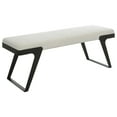 thumbnail image 2 of Uttermost Hover Modern Bench in Ivory, 2 of 7