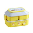 thumbnail image 1 of HESITONE Portable Lunch Box Compartment Bento Organizer with Handle and Buckles, 1 of 15