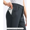 thumbnail image 4 of SANTINY Women's Golf Pants with 5 Pockets High Waisted Quick Dry Stretch Pants for Women Travel Work Casual, 4 of 12