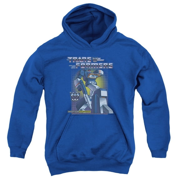 Transformer S/Soundwave Youth Pullover Hoodie Sweatshirt Royal Blue
