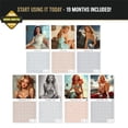 thumbnail image 3 of MegaCalendars 2026-2027 Retro Pin Up Wall Calendar, 12x12 Bonus Month Monthly Planner, Made in USA, 3 of 7