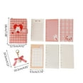 thumbnail image 3 of Milue Cute 6-ring Binder Diary with Fluffy Ball Pendant Keychian for Office, 3 of 17