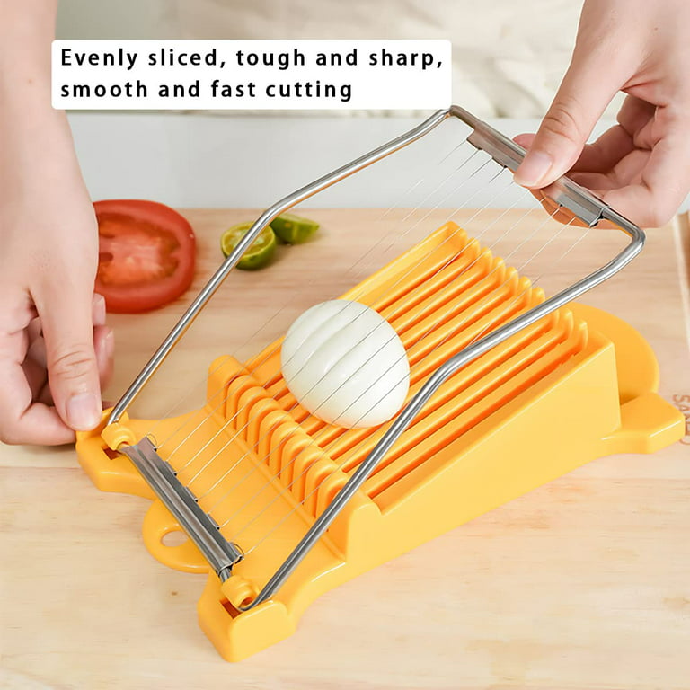 Luncheon Meat Slicers, Spam Slicers 10 Slices, Egg Cutter Slicers, Spam Cutter 10 Slices for Boiled Egg Fruit Soft Cheese Slicer Cutter(Green)