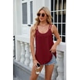 thumbnail image 5 of Walma90s Women Eyelet Embroidery Tank Tops Summer Casual Crew Neck Sleeveless Camisole Shirts, 5 of 9
