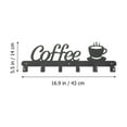 thumbnail image 2 of unbranded 1Jgo Repisa De Pared Para Tazas De Café Soporte Acabado Negro Para Cocina, 2 of 6