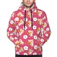 thumbnail image 2 of Bingfone Piggy Sunflower Men's Drawstring Hoodie Long Sleeve Pocket Sweatshirts-XX-Large, 2 of 6
