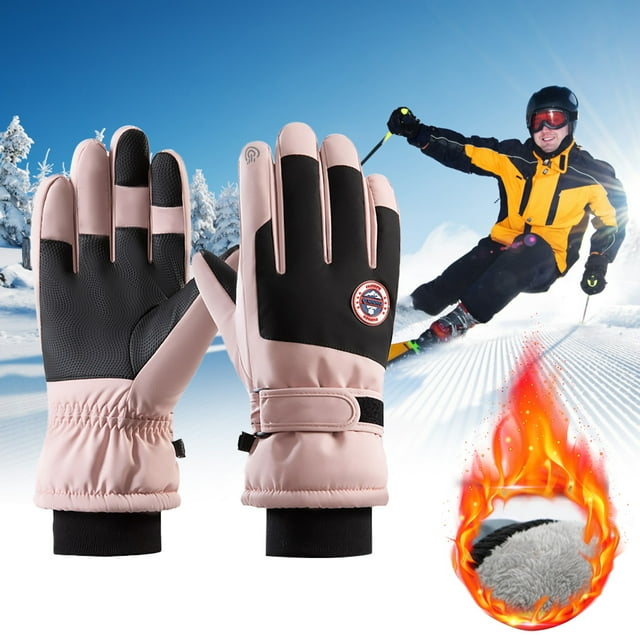 Gants Mitaines Gants d'Hiver Femmes Hommes Gants de Ski Thermiques Chauds Coupe-Vent Imperméables Résistants au Froid Gants de Ski Chauds Parfaits pour Cyclisme Course Randonnée Congélateur Travail et Activités Quotidiennes Gants Mitaines