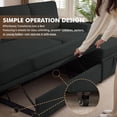 thumbnail image 3 of Pingliang Home Pull Out Sleeper Sectional Sofa Bed with Storage Chaise, Convertible L Shaped Couch with Side Pockets,Modern Linen Reversible Sofa Couch for Living Room Apartment Office Studio, 3 of 8
