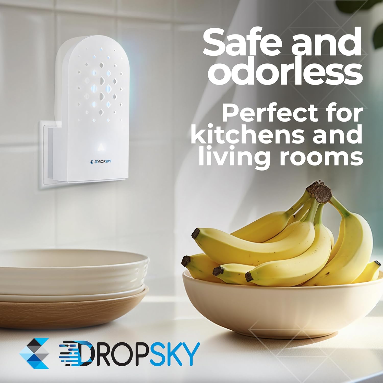 DropSky Flying Insect Trap Refill- Plug in Bug Catcher Indoor Refills, Indoor Fly Trap, Indoor Fly Trap,Trap for Mosquitos, Bugs, Insects, Gnats, Moth and Fruit Flies -Plug in Refill (Pack of 6 DP09)