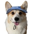 thumbnail image 1 of Corgi Sun Hat Pet Cap with Ear Holes Dog Sun Cap with Adjustable Neck Strap for Small And Medium Sized Pets Outdoor Sun Protection, 1 of 8