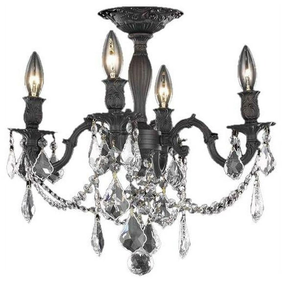 Flush Mount Light Ceiling Fixture ROSALIA Traditional Dining Room 4-Ligh EL-8578