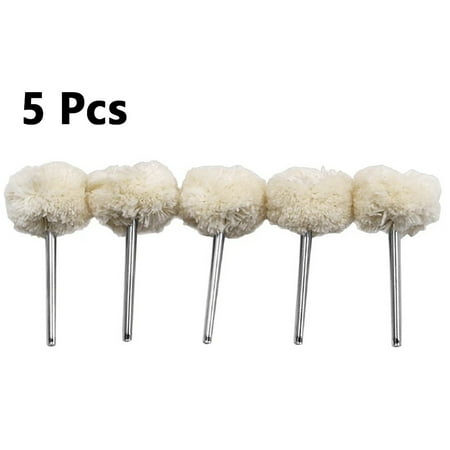 

Fule 5pcs 3×25mm Wool Polishing Brush Grinding Buffing Wheel Rotary Tools Accessories