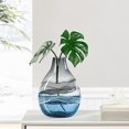 thumbnail image 2 of Torre & Tagus 902525B Vase en Verre Tourbillon Andrea, Court, Bleu, 2 of 7