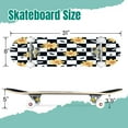 thumbnail image 2 of 31'' Complete Skateboard 7 Layer Canadian Maple Double Kick Deck Skateboards daisy yellow flower cartoon gift tile repeat doodle Skate Board for Beginner Adult Gifts, 2 of 5