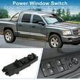thumbnail image 2 of Interruptor de ventana eléctrica Unique Bargains No.56049804AA/56049804AB/56049804AC/56045538AD Interruptor de control de ventana para Dodge Dakota para Ram 1500 Negro, 2 of 7
