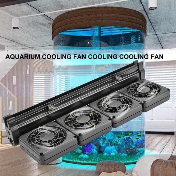 Mini ventilador de refrigeración ajustable para agricultura, herramienta de refrigeración silenciosa para tanque de peces de acuario Hugtrwg Para estrenar