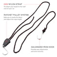 thumbnail image 2 of 2pcs Kayak Tie Down Straps Ratchet Pulley Ropes Adjustable Ropes Hanger Working Load Up to, 2 of 8