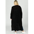 thumbnail image 3 of Women Plus Size Solid Color Knotted Back Cardigan, 3 of 4