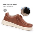 thumbnail image 5 of Apakowa Boys Loafers Slip On Dress Shoes Kids Casual Boat Shoes, 5 of 7