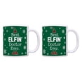thumbnail image 1 of ThisWear Doctors Gifts Best Elfin Doctor Ever Christmas Coffee Mugs 11 ounce 2 Pack Coffee Mugs Green, 1 of 4