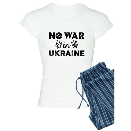 

CafePress - No War In Ukraine - Women s Light Pajamas