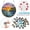 B, variant on YingYouFu Acrylic Puzzles Suncatcher Window Hanging, 83 Pieces 7.4 Inch Sun Catcher Acrylic Puzzles Garden Decoration for Garden Home Windows Hanging Decoration