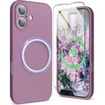 thumbnail image 1 of wonima11 SURPHY Case for iPhone 17 Case with Screen Protector (6.3 inch 2025), Compatible with MagSafe, Liquid Silicone 17 Phone Cases Whit Soft Microfiber Lining, Lilac Purple, 1 of 1