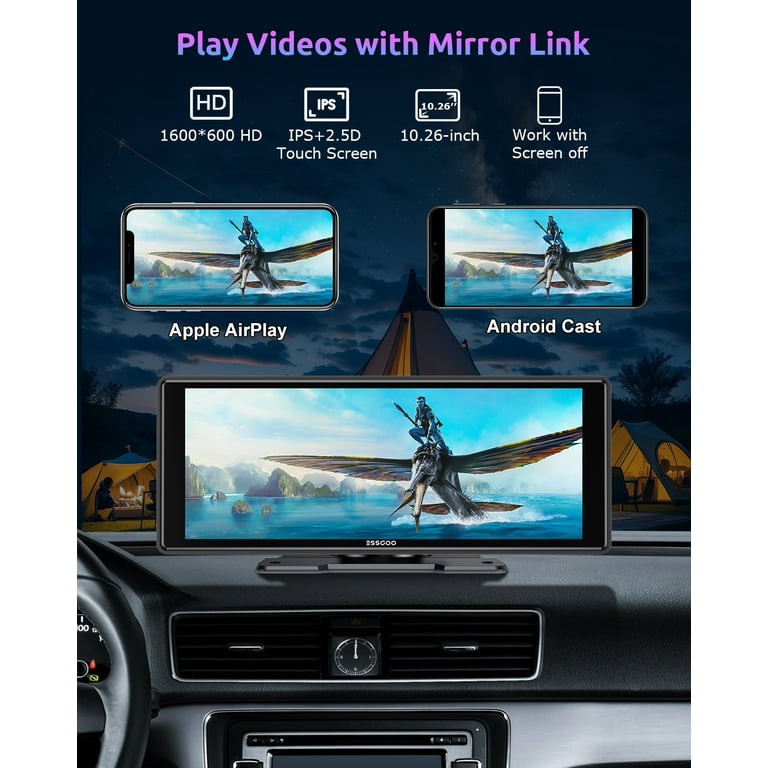 Sans Fil Apple Carplay Et Android Auto, Stéréo De Voiture Avec