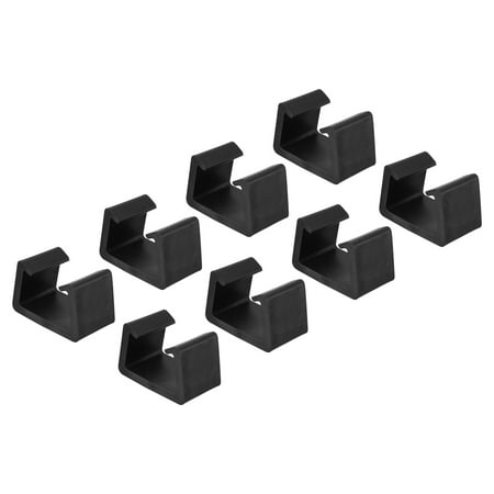None Unique Bargains Patio Furniture Clips Sofa Wicker Outdoor Garden Chair Clamps Black 8