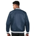thumbnail image 2 of Men's Starter Navy Syracuse Orange Core Satin Varsity Full-Snap Jacket, 2 of 2