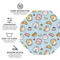 thumbnail image 3 of Vsdgher Rabbit Burger Coffee Leather Coasters for Drinks, Durable Drink Coasters 4 Set for Tabletop Protection, Luxurious Home Décor and Housewarming Gift ( {designName})Octagon, 3 of 6