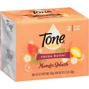 (2 pack) (2 Pack) Tone Bath Bar Soap, Mango Splash, 4.25 Ounce Bars, 2 Ct