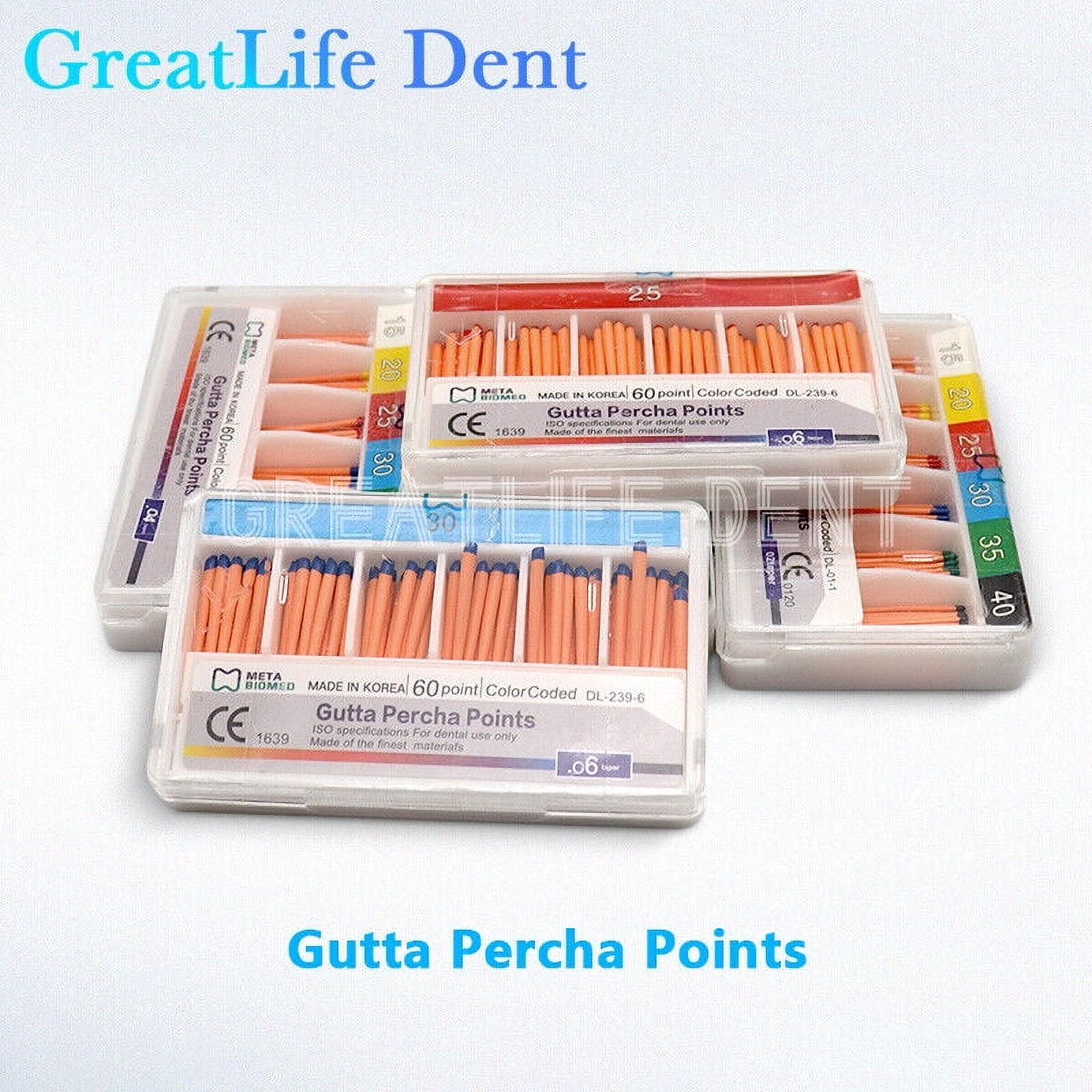 Cones De Gutta-percha Et Pointes Absorbantes #15-40 - Taper 0.02 - Pour Endodontie
