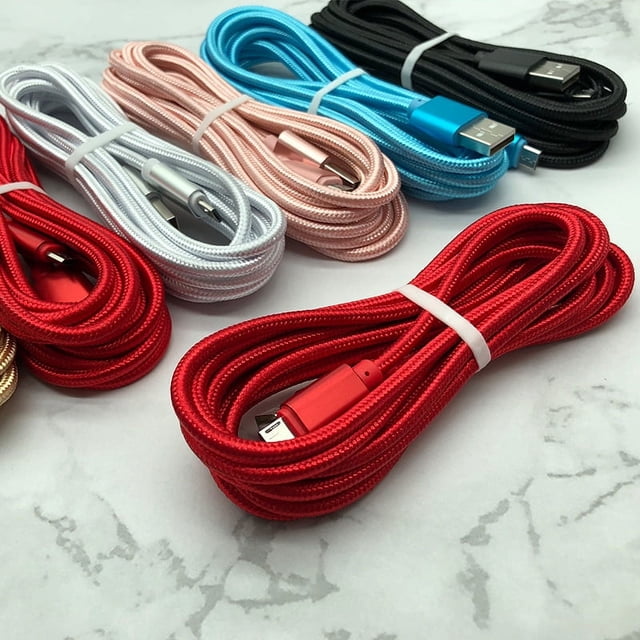 Cable de datos trenzado de nailon de color sólido para Apple Android 8p/typec, cable de carga, cable de datos USB de metal