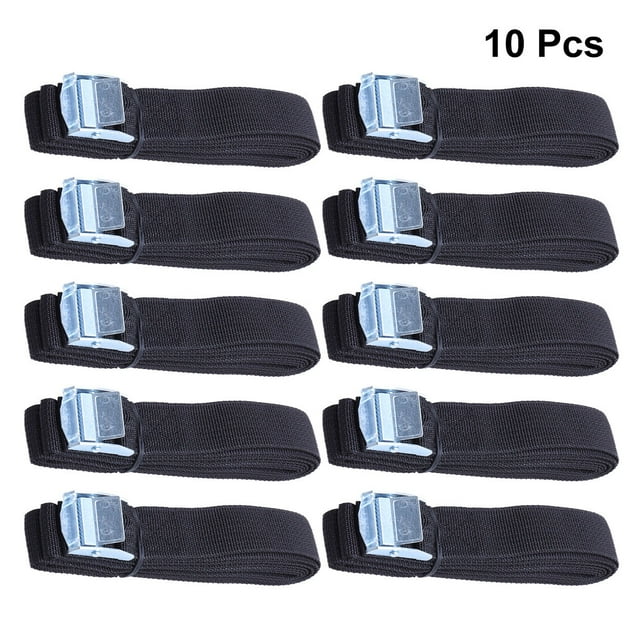 UPGRATOR 10 Pcs Car Moving Straps with Heavy Load Capacity for Outdoor Activities Black