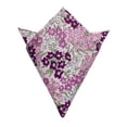 thumbnail image 3 of Cotton Floral Tie for Men 2.5" Printed Skinny Necktie Pocket Square Tie Clip Set Flower Wedding Party Groom Pink, 3 of 6