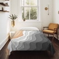 thumbnail image 4 of Grey Geometric Beach Small Tapestry for Bedroom Wall Hanging Tapestry, Ombre Waves Moire Abstract Art Ceiling Backdrop Tapestries Poster Blanket Wall Decor for Teens Room Living Room Dorm 23" x 28", 4 of 8