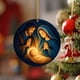 thumbnail image 2 of Adorno navideño redondo para el pesebre, adorno de la Virgen María, adorno para el árbol de Navidad, adornos navideños católicos, adornos cristianos del nacimiento de Jesús, calcetines navideños., 2 of 6