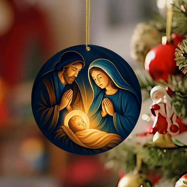 Colgantes de acrílico, decoraciones navideñas, adornos navideños planos, adornos para el hogar, adornos para el coche, decoraciones colgantes, decoraciones de jardín, decoraciones navideñas, decoracio