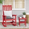 thumbnail image 3 of ACUEL Outdoor Rocking Chair,Pre-Assembled with Most Components for Effortless Installation,Red, 3 of 7