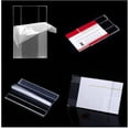 thumbnail image 5 of 20 Pcs Transparent Label Holder, Adhesive Label Holder, Acrylic Label Holder, Price Tag Holder Shelf Insert Labels For Office Supermarket, 5 of 5