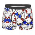 thumbnail image 1 of RWJDXD Custom Hello Kitty Anime Cat Pattern Underwear Men Stretch Boxer Briefs Shorts Panties Soft Underpants For Male o, 1 of 5